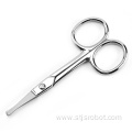 Hair eyebrows stainless steel scissors cutting tools round head nose hair beauty scissors